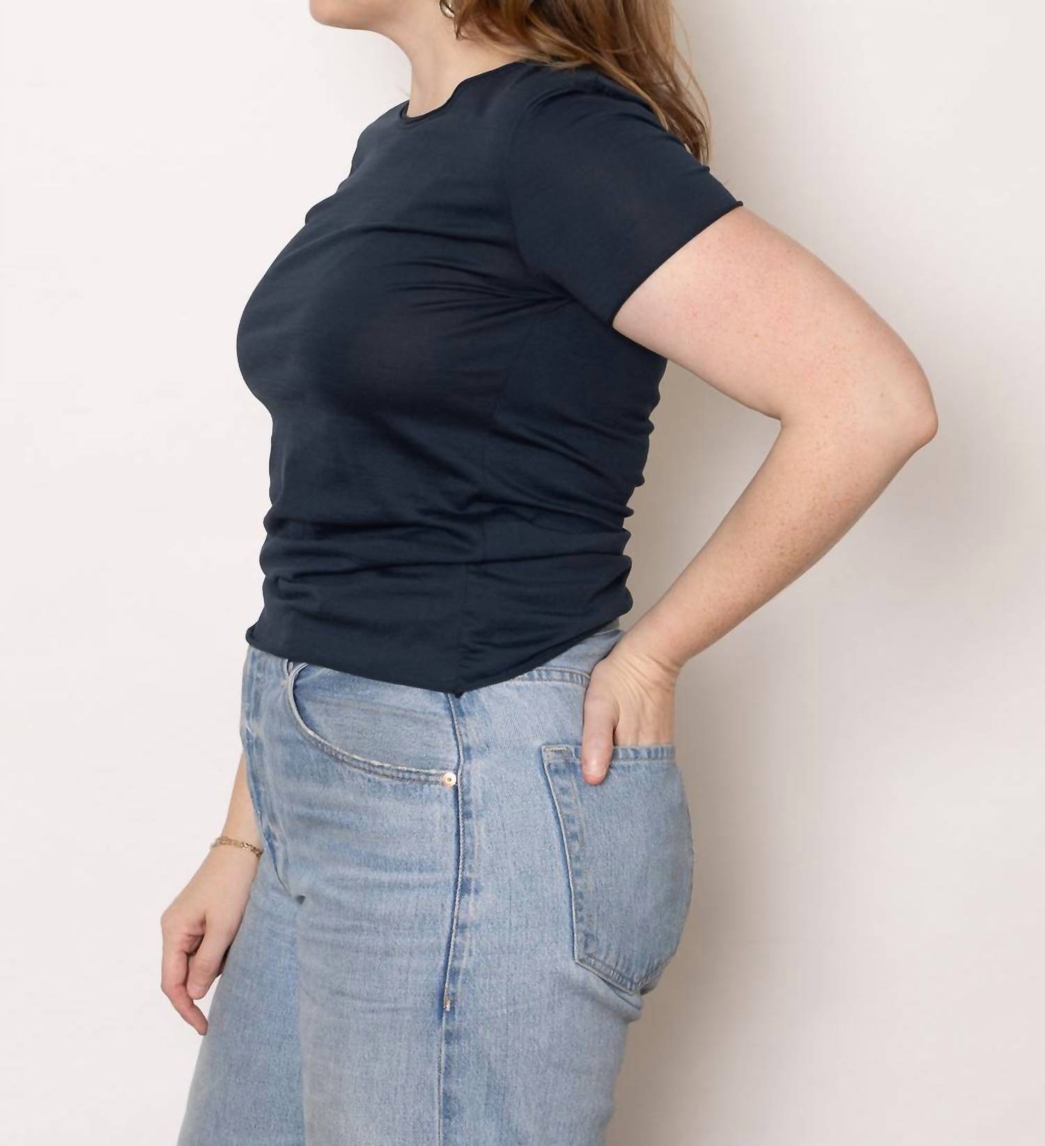Aequamente - Rubinette Jersey Shirt - blue - clothing - cotton