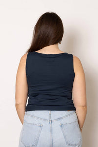 Aequamente - Rubinette Jersey Top - blue - clothing - cotton