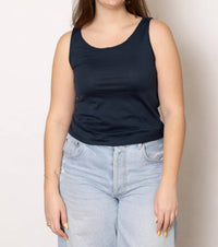 Aequamente - Rubinette Jersey Top - blue - clothing - cotton