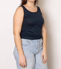Aequamente - Rubinette Jersey Top - blue - clothing - cotton