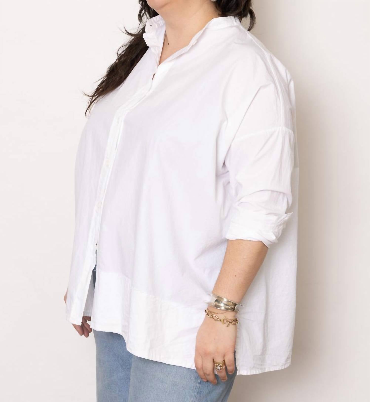 Aequamente - Tempio Oversized Shirt - button - down - shirts - clothing - cotton