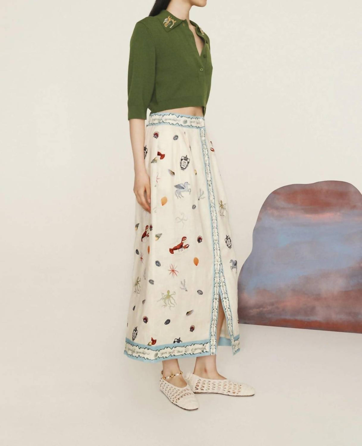 Aeropostale - Sandy Embroidered Skirt