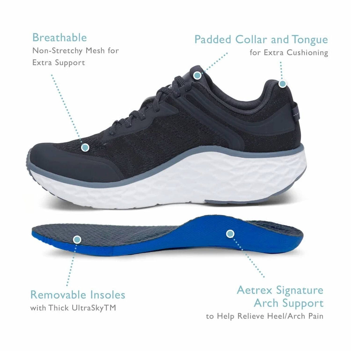 Aetrex - Men's Chase Arch Support Sneakers