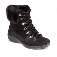 Aetrex - Women Jodie Fur Lace Up Boots