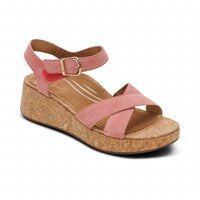 Aetrex - Women's Flora Adjustable Quarter Strap Wedge