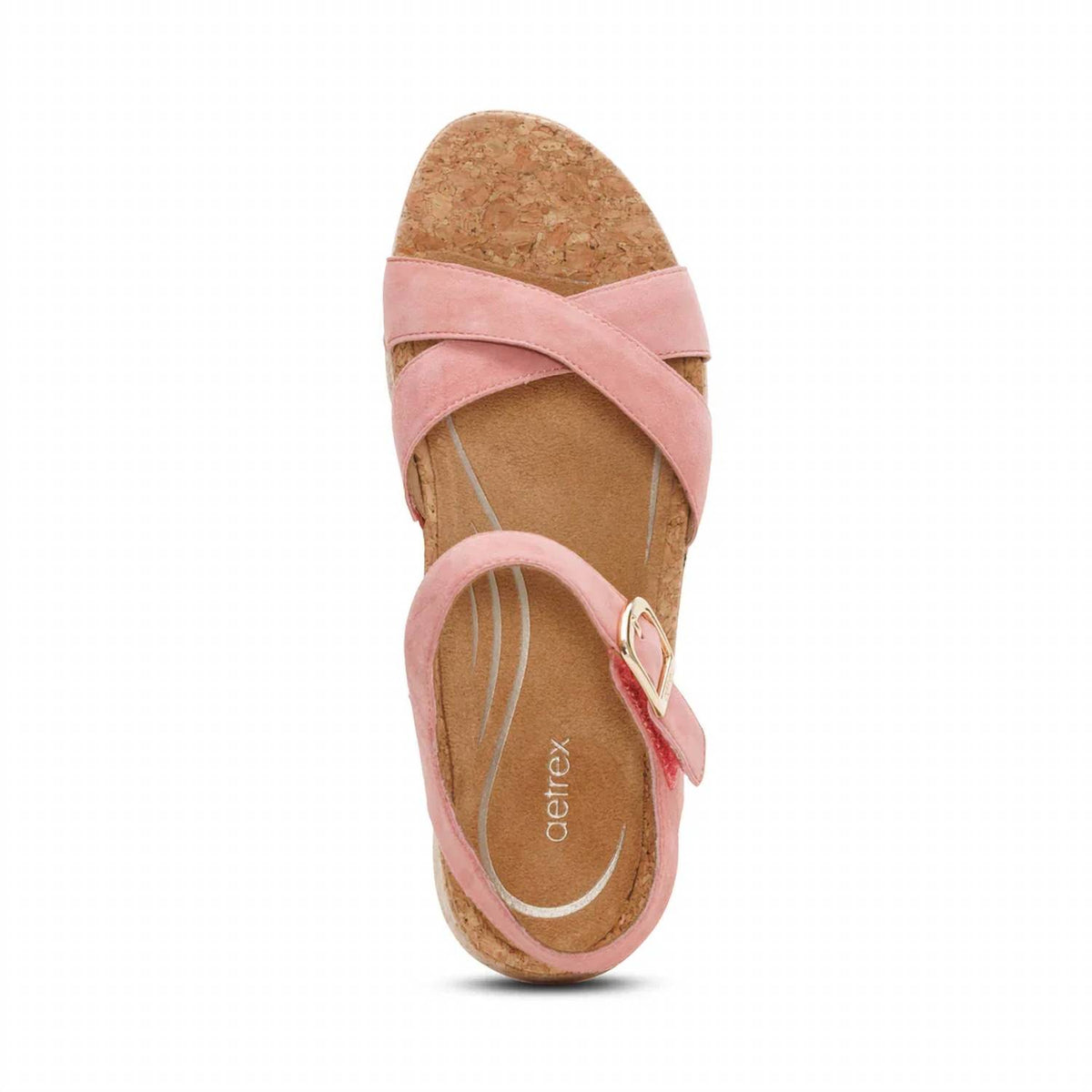 Aetrex - Women's Flora Adjustable Quarter Strap Wedge