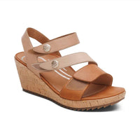 Aetrex - Women's Madelyn Quarter Strap Wedge