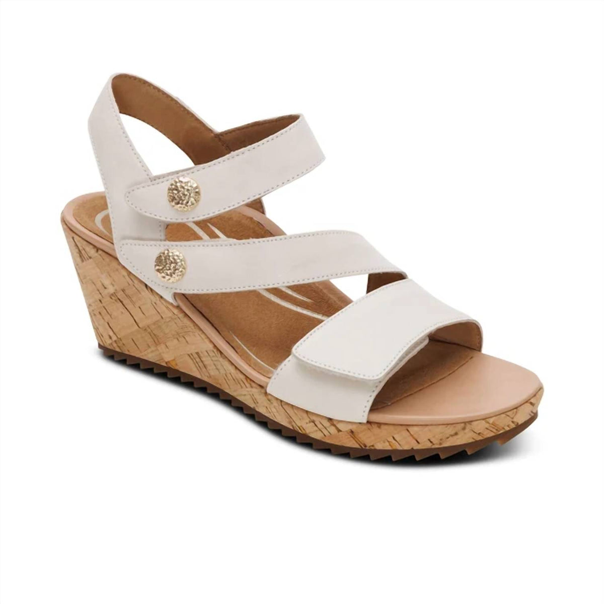 Aetrex - Women's Madelyn Quarter Strap Wedge