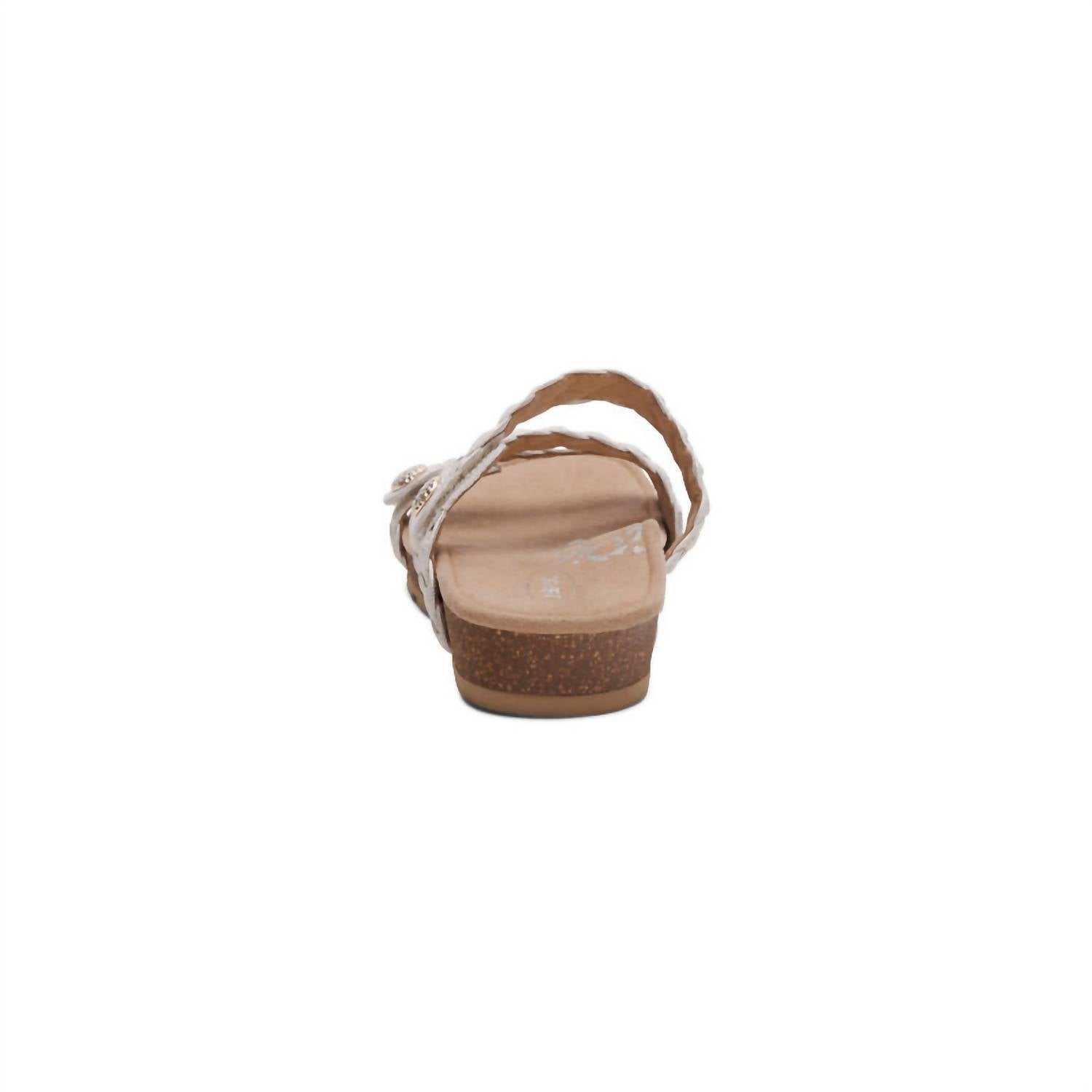 Aetrex - Women's Josie Braided Slides - leather - sandals - shoes