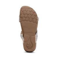 Aetrex - Women's Josie Braided Slides - leather - sandals - shoes