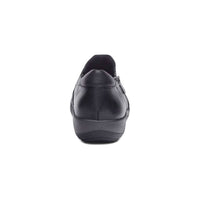 Aetrex - Women's Katie Side Zip Slip - on - black - flats - leather