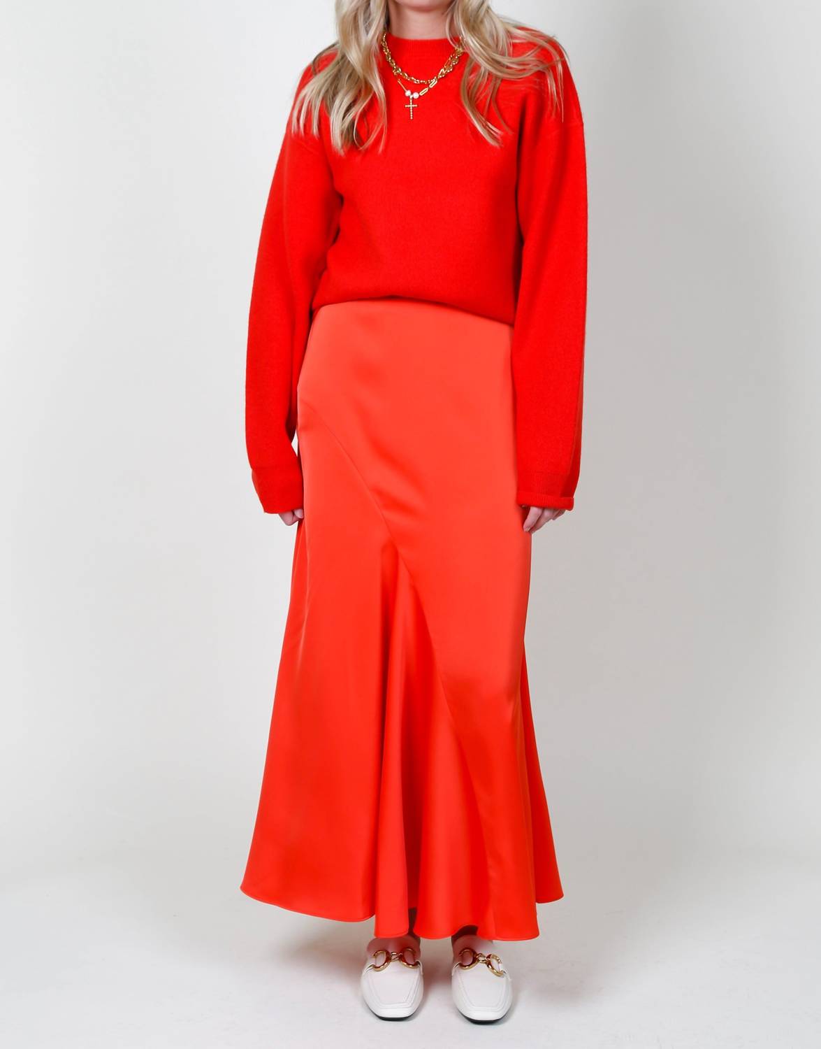 Derek Lam 10 Crosby - Paulette Flared Midi Skirt