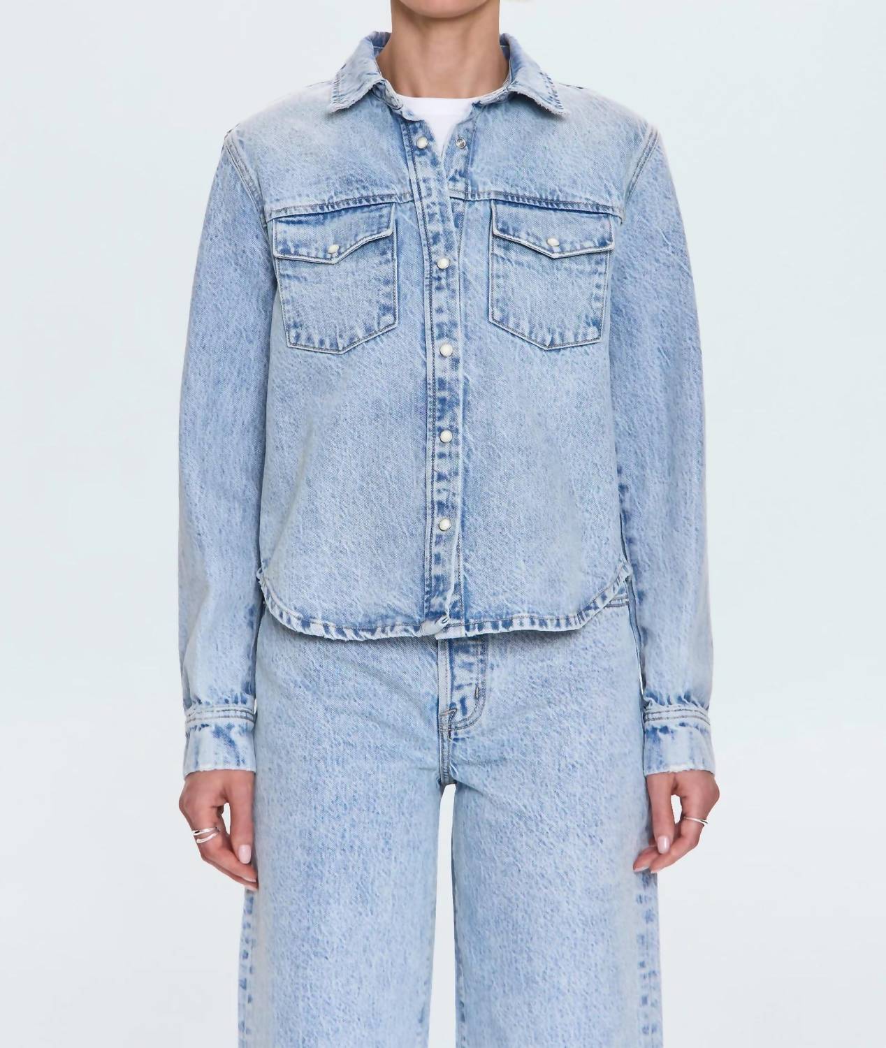 Pistola - Thea Shrunken Denim Shacket