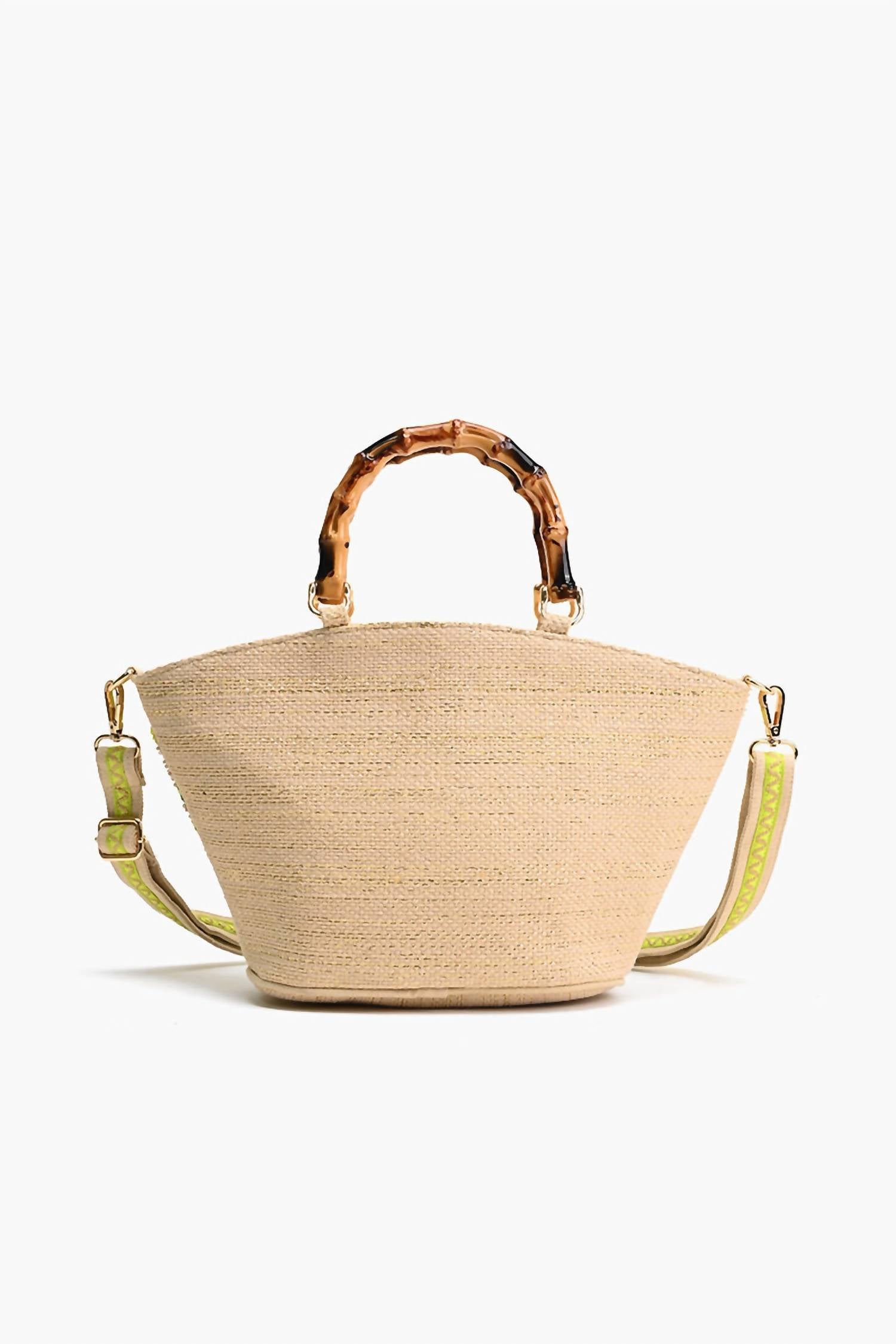 America & Beyond - Palm Tree Beaded Mini Tote