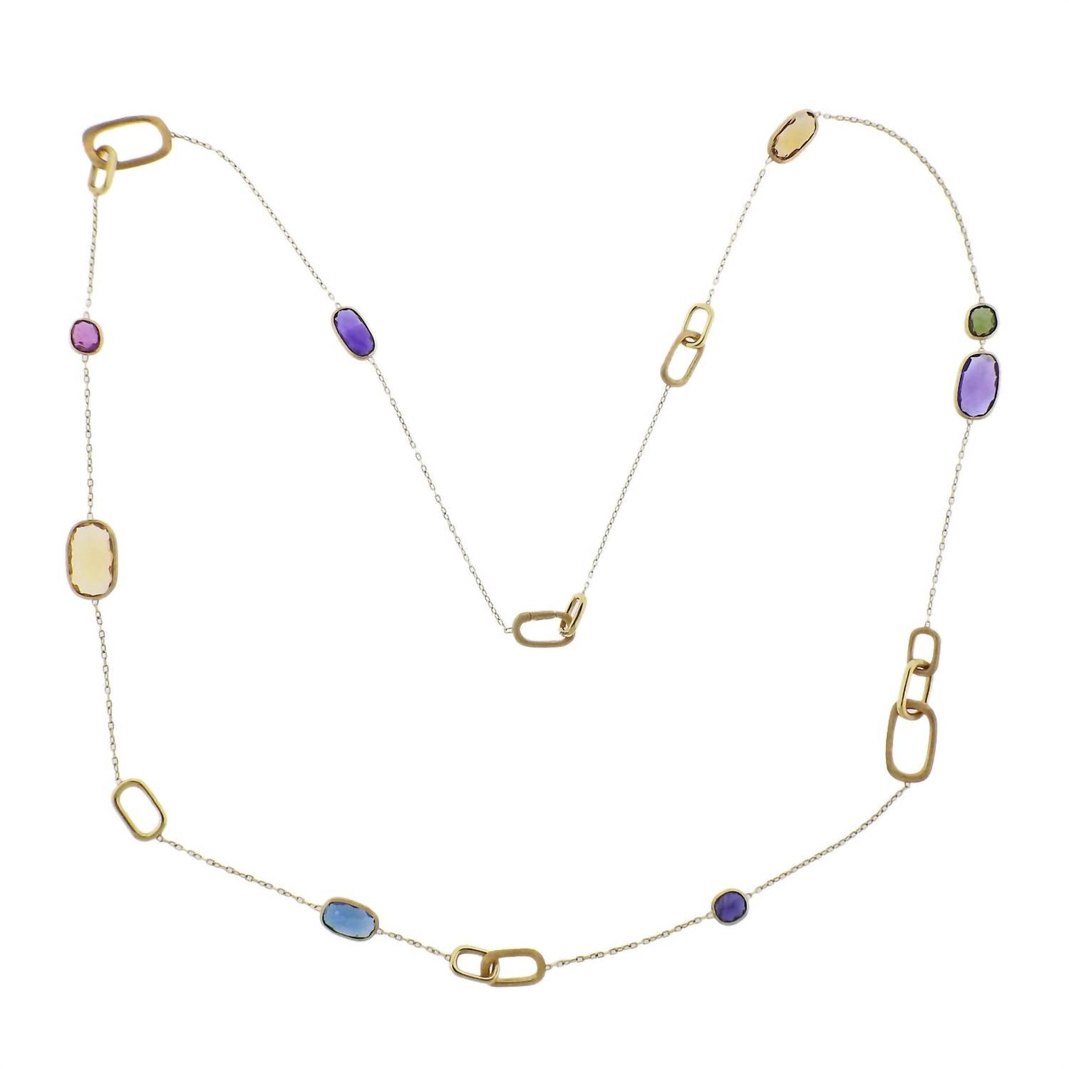 Marco Bicego - Women's Murano 18k Gold Mix Gemstone Long Necklace