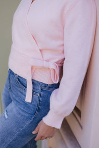 Aaron & Amber - Carnation Wrap Sweater