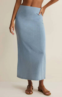 Z Supply - Gail Jersey Denim Midi Skirt