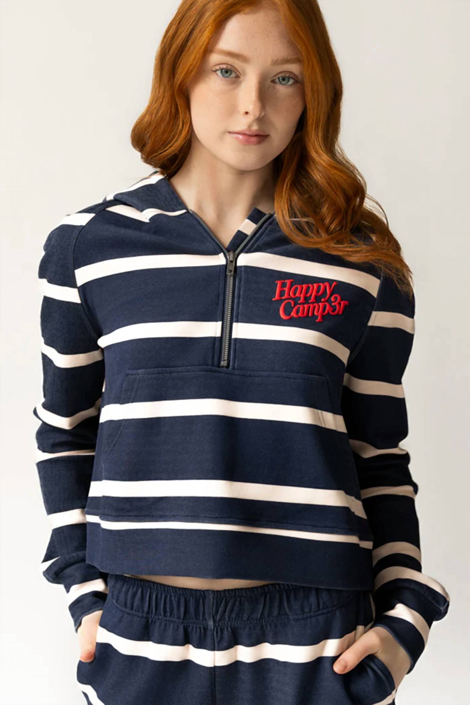 The Happy Camp3R - Half Zip Scuba Hoodie
