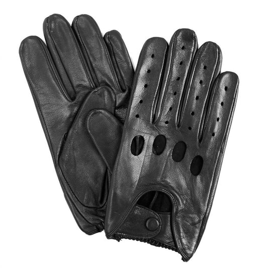 Signature Men's Smooth Leather Driving Gloves