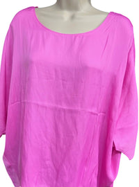 ee:some Women's Satin Elegance Top in bubble pink - women's blouse - detail view