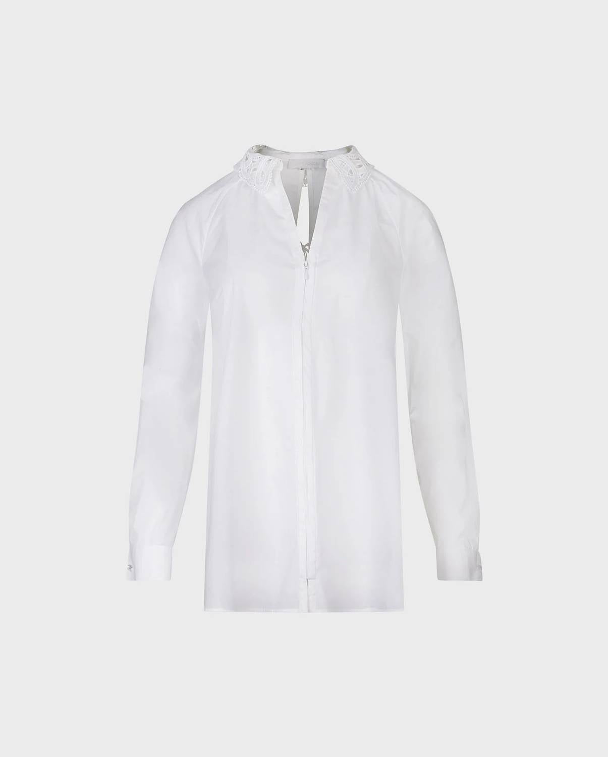 Anne Fontaine - Basque Classic Long Sleeve Lace Collar Shirt