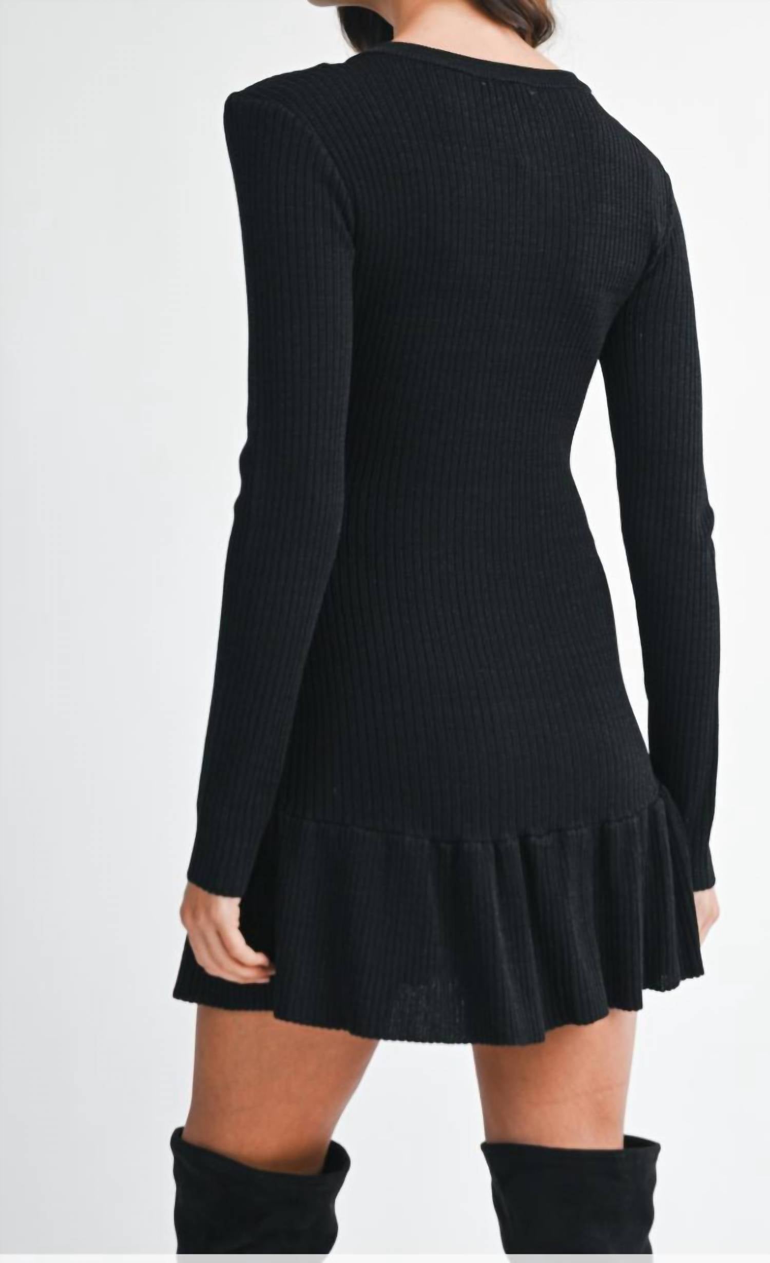 Mable - Lurex Knit Mini Dress