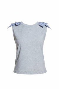 Current Air - Bow Shoulder Sleeveless Top