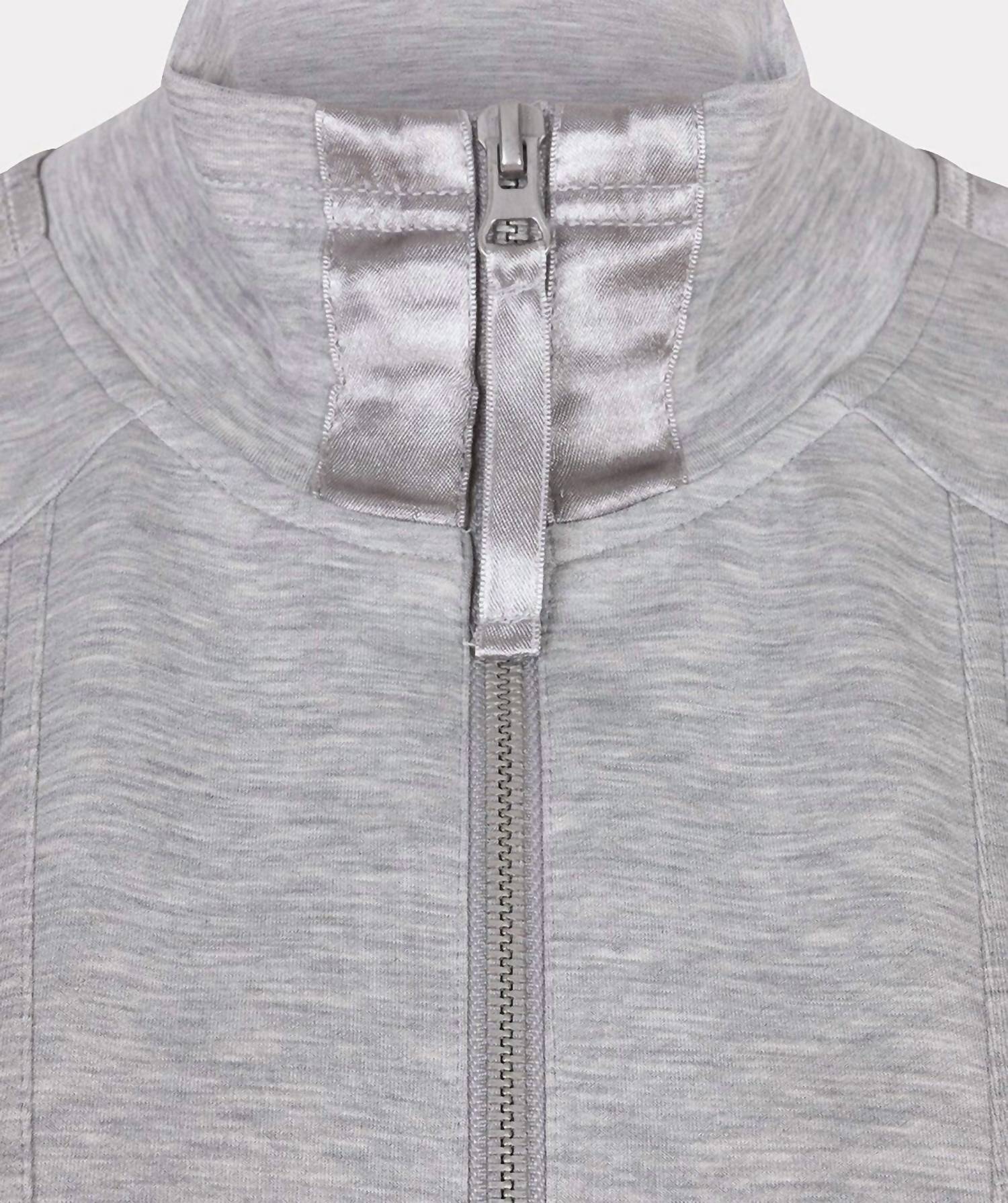Esqualo - Long Sleeve Zipper Modal Dress