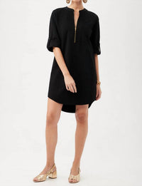 Trina Turk - Kaiko 3/4 Sleeve Half Zip Dress