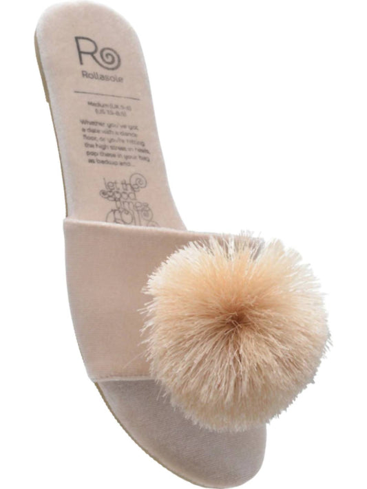 Rollasole - Women's Pom Pom Slippers