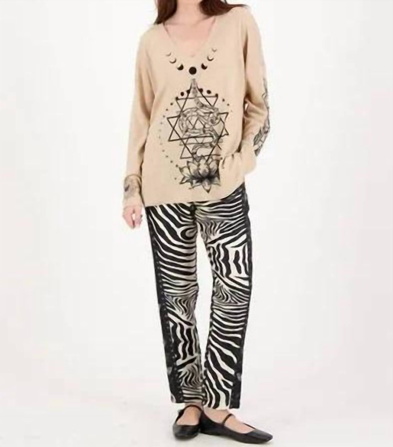 Me369 Arleth Top in natural - women's sweater