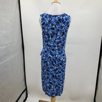 Nic + Zoe Women's Coastal Vines Dress in blue multi - women's dress - detail view