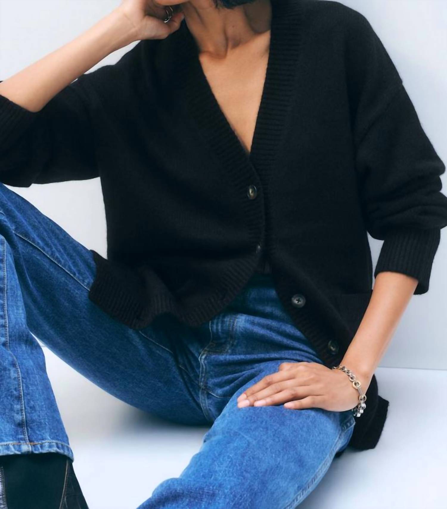 White + Warren - Long Cashmere Cardigan - Plus