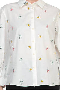 Elie Tahari - Embroidered Button-down Shirt