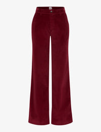 Brax Corduroy Wide Leg Palazzo Pants in mulberry - women's pants - view 6