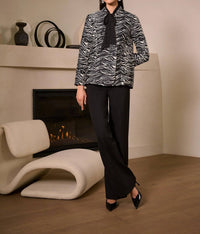 Joseph Ribkoff - Zebra Print Double Breasted Blazer