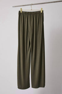 GILLI Elastic Waist Drawstring Wide Leg Pants in olive - women's pants - view 7