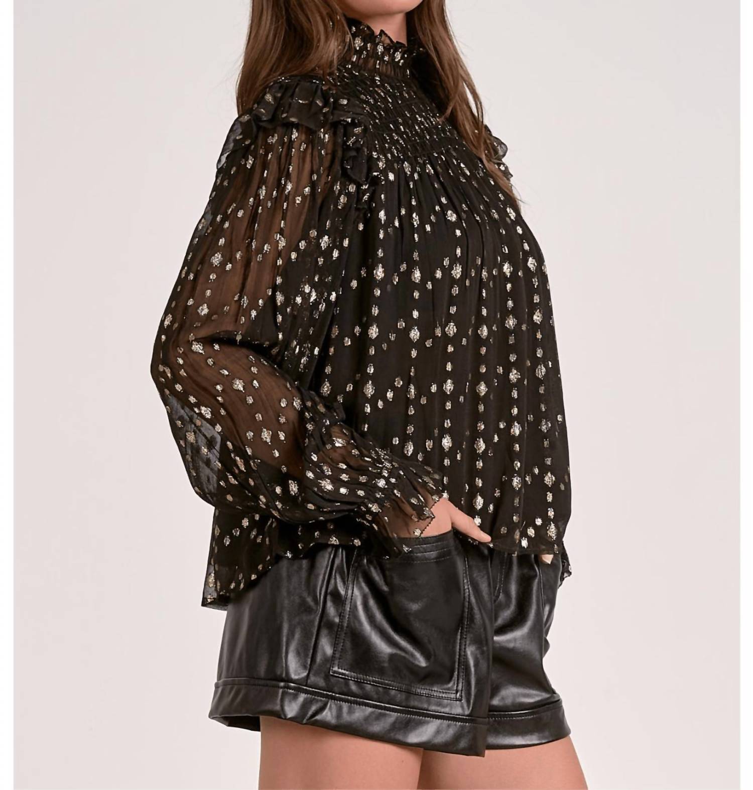 Elan - Geo Print Blouse