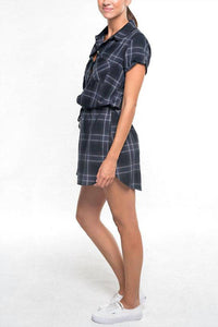 Lovestitch - New Class Mini Shirt Dress