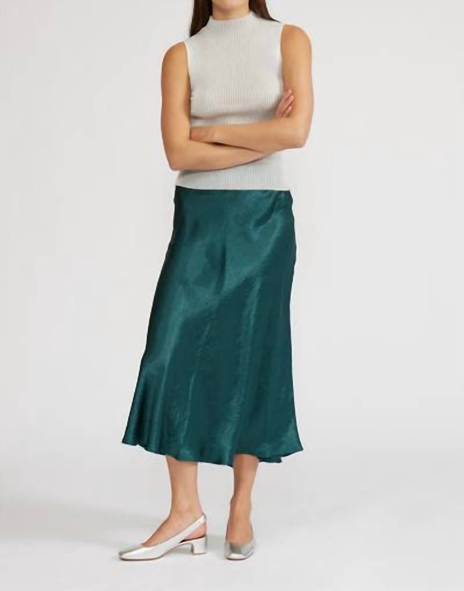 Lucy Paris - Skylar Bias Midi Skirt