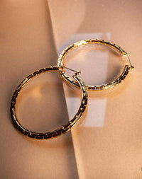 Luv Aj - Women's Chloe Chain Hoops Earrings