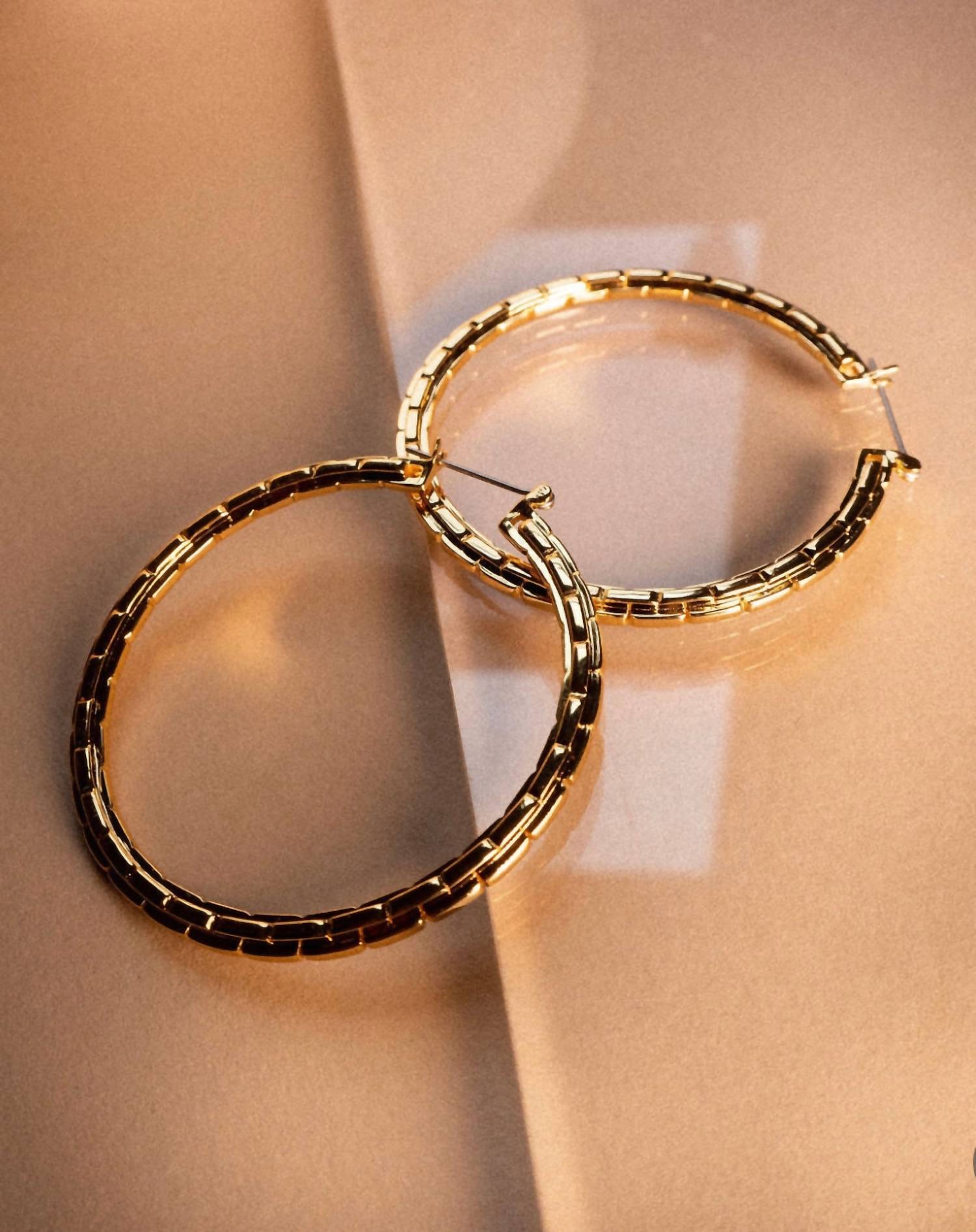 Luv Aj - Women's Chloe Chain Hoops Earrings