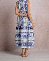 Elan - Isla Block Print Midi Dress
