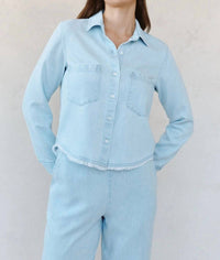 Bella Dahl - Two Pocket Fray Hem Shirt