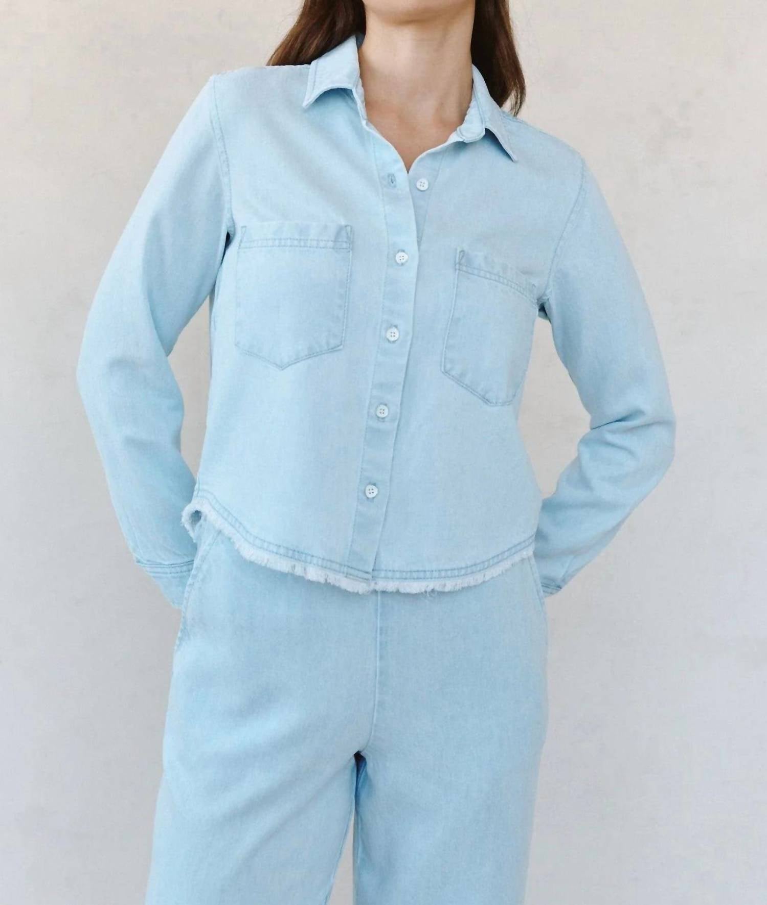 Bella Dahl - Two Pocket Fray Hem Shirt