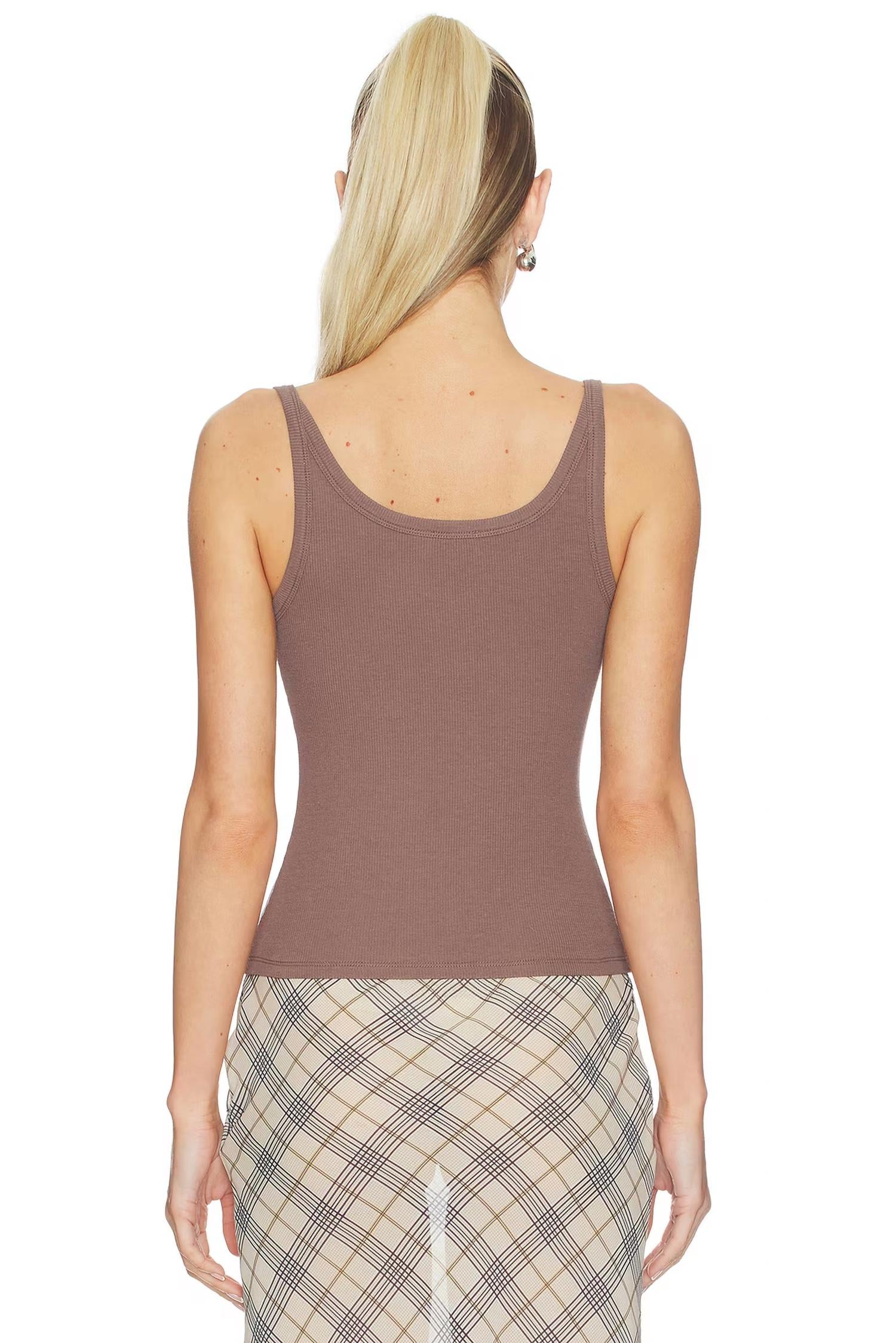 Lna - Spence Ribbed Tank Top