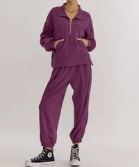 Entro - Women's Ribbed Zip Up Collared Sweater