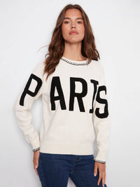 Charlie B - Paris Bouclé Sweater With Blanket Stitch