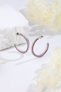 Classicharms - Women's Molten C Hoop Earrings
