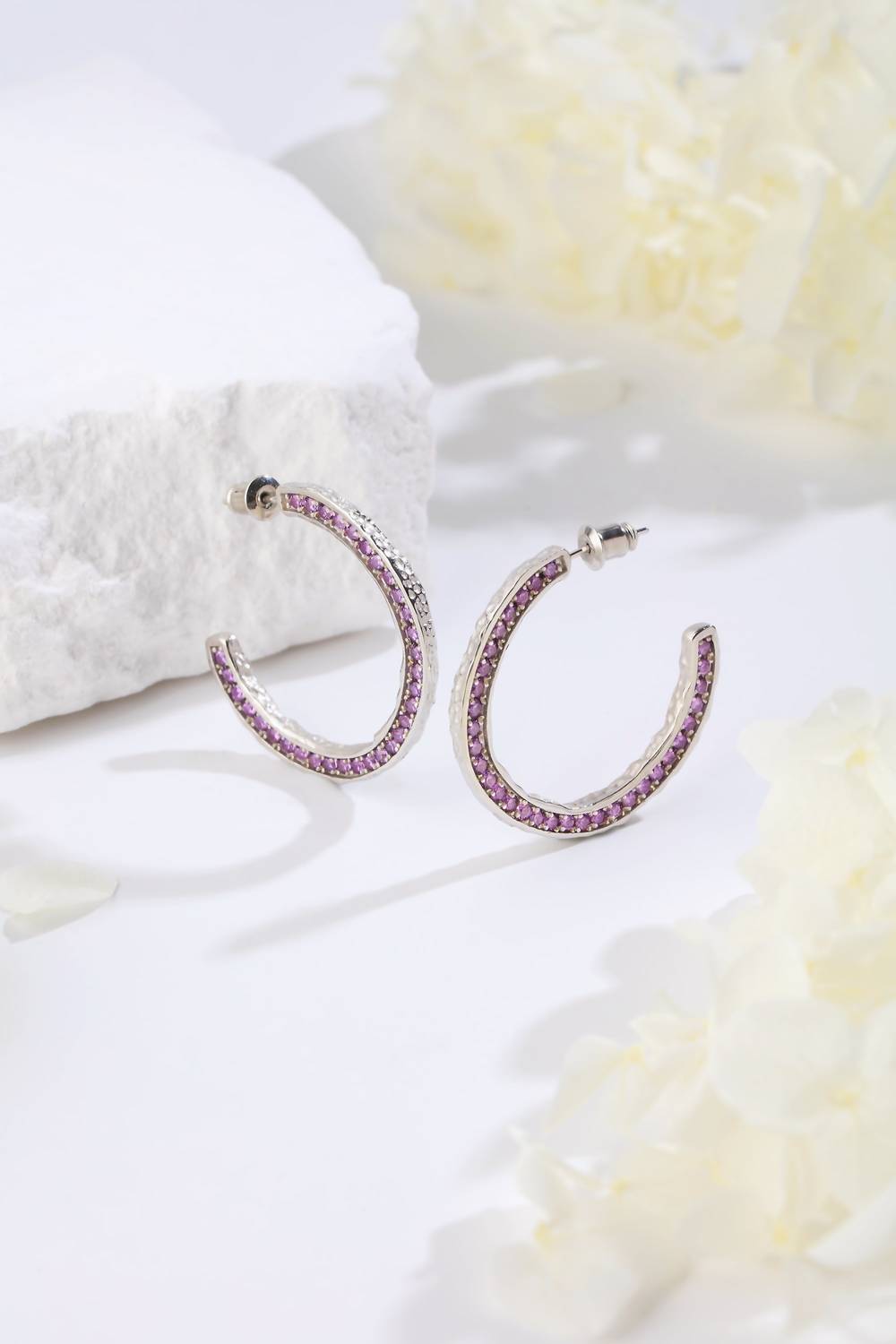 Classicharms - Women's Molten C Hoop Earrings